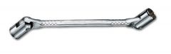 Wrench, Double Ended Swivel 12 Point Inches #493, Size 3/8'' x 7/16'' Chrome Finish, HEYCO (00493661382)