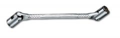 Wrench, Double Ended Swivel 12 Point Inches #493, Size 1/2'' x 9/16'' Chrome Finish, HEYCO (00493661982)