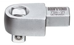 Adapter Head With Square Push-Thru Type #792-21, 3/8'' Drive, Chrome Plated, HEYCO (00794210080)