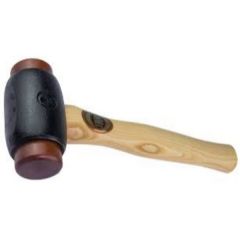 Hammer Hide, Rawhide/Malleable Iron, Wood Handle, Head Weight 3/4 Lb, 25mm Diameter. THOR (01-008)