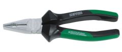 Plier, Combination Plastic Handles With Slip Guard, With Facets #1200, OAL Length Size 200mm, Chrome Plated, Polished Head, HEYCO (01200020086)