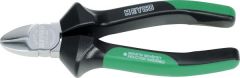 Nippers, Diagonal Cutting Plastic Handle With Slip Guard, With Cutting Edges #1213, OAL Length Size 125mm, Chrome Plated, Polished Head, HEYCO (01213012586)