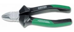 Nippers, Diagonal Cutting Plastic Handle With Slip Guard, With Cutting Edges #1213, OAL Length Size 160mm, Chrome Plated, Polished Head, HEYCO (01213016086)