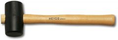 Hammer, Rubber Mallet With Ash Handle #1540-1, Diameter 54mm, OAL Length 320mm, Standard, HEYCO (01540000100)