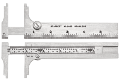 Caliper Pocket Slide, Range (in): 0 to 4-3/4", Graduations (in): 32nds & 64ths, STARRETT (1025-6)