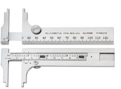 Caliper Pocket Slide, Range (in): 0 to 3-3/4", Graduations (in): 64ths, STARRETT (1025ME-130)