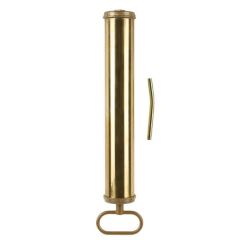 Suction- and push type gun-500 ml With angled spout, brass polished-zinc cap, PRESSOL (12935)