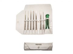 Set, Screwdriver #1476 For Slotted And Phillips Screws, 8 Pcs, Chrome Vanadium, Nickel Plated, HEYCO (01476000050)