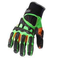 Glove, ProFlex #925F(x) Dorsal Impact-Reducing Series Glove Size: M, Color: Hi-Vis Lime, ERGODYNE (16053)