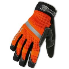 Glove, ProFlex #872 Hi-Vis Mesh Trades Series Glove Size: M Color: Hi-Vis Orange, ERGODYNE (16313)