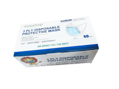 Mask, Disposable 3 Ply Mask 50/box, BFE >95%, China Origin, CFC SAFETY (167936)