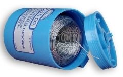 Lock Wire Stainless Steel 302/304, 1lb/RL, annealed 0.041''/1.041mm diameter, MS20995C41, MALIN CO (MS20995C41SS1LB)