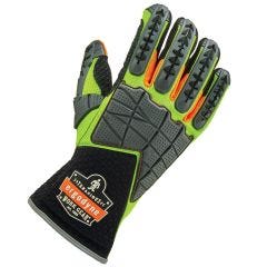 Glove, ProFlex #925F(x) Standard Dorsal Impact-Reducing Series Gloves Size: S, Color: Lime, ERGODYNE (17902)