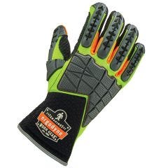 Glove, ProFlex #925F(x) Standard Dorsal Impact-Reducing Series Gloves Size L, Color: Lime, ERGODYNE (17904)