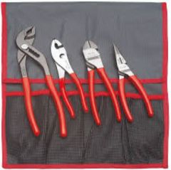 Set, Plier Mechanic 4 Pcs, Supplied In Roll Set N.38A-4B, Dia. (L. x W. x H.): 260 x 100 x 50mm, FACOM (184.J2)