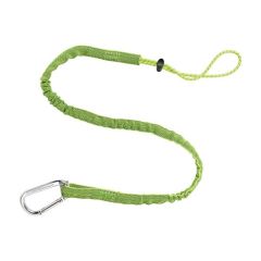 Lanyard, Squids #3100 Single Carabiner Tool Lanyard Series, Standard 35"- 42", Cap. 10 lbs, Color: Hi-Vis Lime, ERGODYNE (19003)