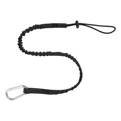 Lanyard Squids #3100EXT Extended Single Carabiner, Tool Lanyard Series, Size: 42'' - 54'', Color Black, ERGODYNE (19012)