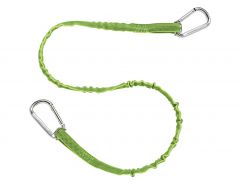 Lanyard Squids #3110 Tool Lanyard Dual Carabiner, Tool Lanyard Series, Standard Size: 35'' - 42'', Color: Hi-Vis Lime, ERGODYNE (19023)