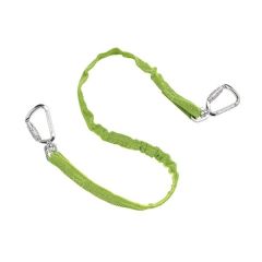 Lanyard Squids #3119 Triple-Locking Dual Carabiner, Tool Lanyard Series, Standard Size: 35'' - 42'', Color: Hi-Vis Lime, ERGODYNE (19029)