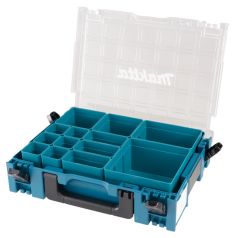 Makpac Organiser Set with 13 Inner Box Compartment, Dim H105 x L295 x W395mm, MAKITA (191X80-2)