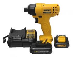 Impact Driver, 12V MAX c/w 2 x 2.0Ah Battery, 1 Charger 220V, DEWALT (DCF805D2A-B1)