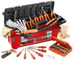 Set, Tool Insulated Electricians Tool Kit 28 Pcs 524 x 320 x 214, FACOM (2185C.VSE)