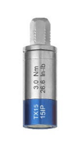 Torque Adapter 1/4" Hex Male for Screwdriver, 3.0 NM x 3pcs/box (BLUE RING) Accu +/-10%, SLOKY (0-TPK-A15-3.0)