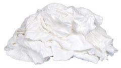 Rag, White, Unsewn, Sterilized, 20 KG/pack 100% Cotton Grade A, CFC (221679)