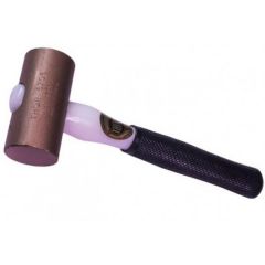 Mallet Round, Solid Copper, Wood Handle, Head Weight 5 Lb, 50 mm Diameter. THOR (24-5706S)