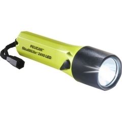 Flashlight 2410, 4AA, LED, Yellow, Lumens 183, Class I/II/III Div 1, IECEx ia, PELICAN (2410-014-245)