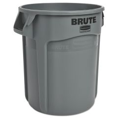 Container, Brute 10 Gal W/O Lid, 39.7 x 43.5cm, Gray, RUBBERMAID (01-2610-GRA)