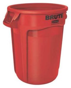 Container, Brute 32 Gal W/O Lid, 55.9 x 69.2cm, Red, RUBBERMAID (01-2632-RED)