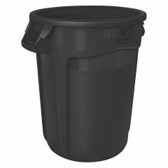 Container, Brute 44 Gal W/O Lid,  61.0 x 80.0cm, Black, RUBBERMAID (01-2643-60-BLA)