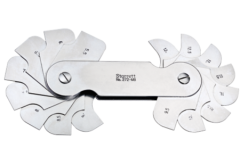 Gauge, Fillet or Radius, 5.5-13 mm, Concave And Convex Millimeter Reading, 64th Increments, 16 leaves, STARRETT (272MB)