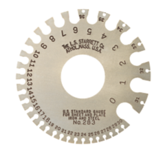 Gauge, United State Standard, Range 0 - 36, STARRETT (283)