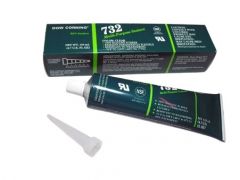 Dow Corning Silicone Sealant Clear RTV732 x 139ML, Performance Temp. Range: -75 Degrees to 350 Degrees F, DOW CORNING (3138348)