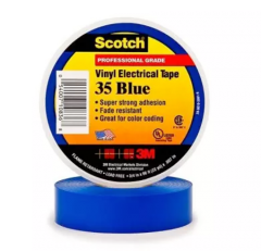 Tape Scotch Vinyl Electrical Insulating #35 Blue, 3/4'' x 66 ft, 3M (157754)