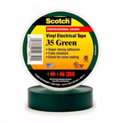 Tape Scotch Vinyl Electrical Insulating #35 Green, 3/4'' x 66 ft, 3M (157756)