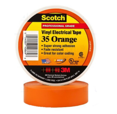 Tape Scotch Vinyl Electrical Insulating #35 Orange, 3/4'' x 66 ft, 3M (157758)