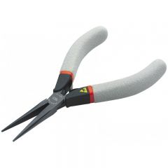 Plier, Anti-Static ESD Half Round Snipe Nose Cutter OAL 140mm, FACOM (432.LE)
