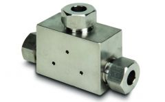 Gauge Tee, 3/8" Cone Side 1/4" Cone, 40,000 PSI, ENERPAC (43301)