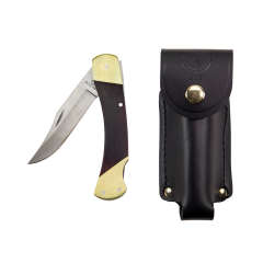 Knife Sportsman 3.3/8'', Blade With Leather Case And Belt Top. KLEIN (44037)