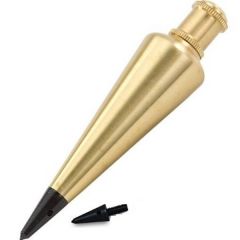 Brass Solid Plumb Bob 8oz, 133 mm 5 1/4'', STANLEY (47-973)