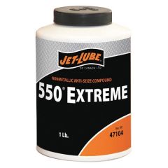 Non-Metallic Anti-Seize Compound with top brush 1lb, # 550 Extreme, JETLUBE (47104)