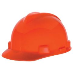 Hard Hat, Slotted, Standard Suspension, Hi-Viz Orange, MSA (488148)