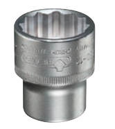 1/2'' Drive Socket Standard 12 Point Size 8mm, Chrome Finish. HEYNEN (50750000880)