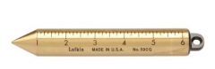 Plumb bob 20 oz, brass, inch graduation 6.3/4'' length x 1'' diameter, Blunt Point, LUFKIN (590G)