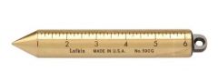 Plumb bob  20 oz, brass, inch graduation 6.3/4'' length x 1'' diameter, Blunt Point, LUFKIN (590G)