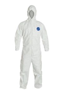 Coverall / Overall Disposable, Tyvek 500 Classic Xpert Hooded White, Size: Medium, DUPONT (610DPT9424)