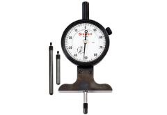 Dial Depth Gauge, Range (in): 0-3'', Graduations (in): .001", Dial Reading: 0-100, Case is included, STARRETT (644JZ)